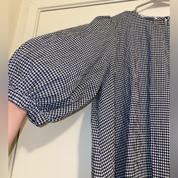 Black and White Checkered Dress MNGO - Picture 3 of 3